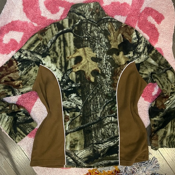 Camo quarter zip fleece pullover size L - Picture 4 of 4